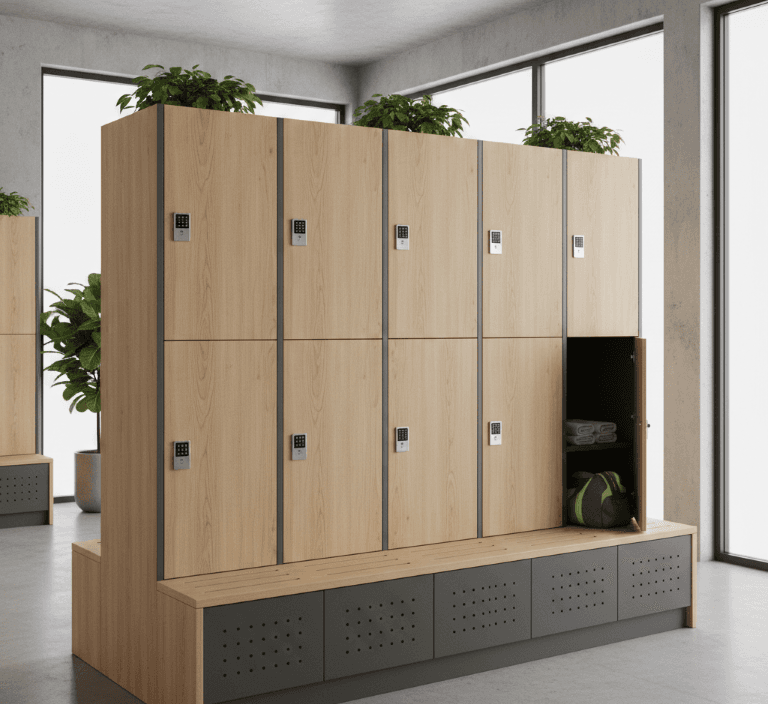 Mobilier en compact HPL