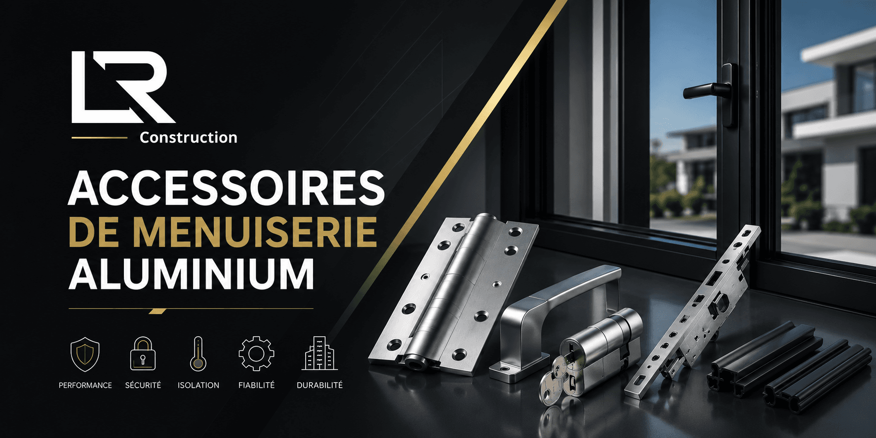 Accessoires de menuiserie aluminium : ferrures, joints, serrures et performance durable
