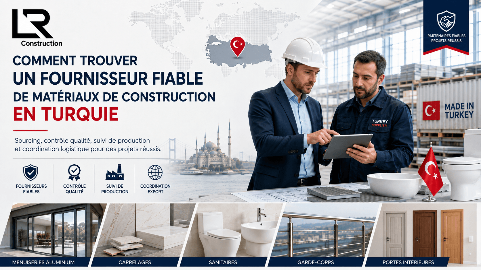 Comment trouver un fournisseur fiable de matériaux de construction en Turquie ?